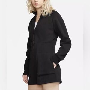 Nike Tech Pack Edgy High Neck Front Zip Long Sleeve Short Romper sz S